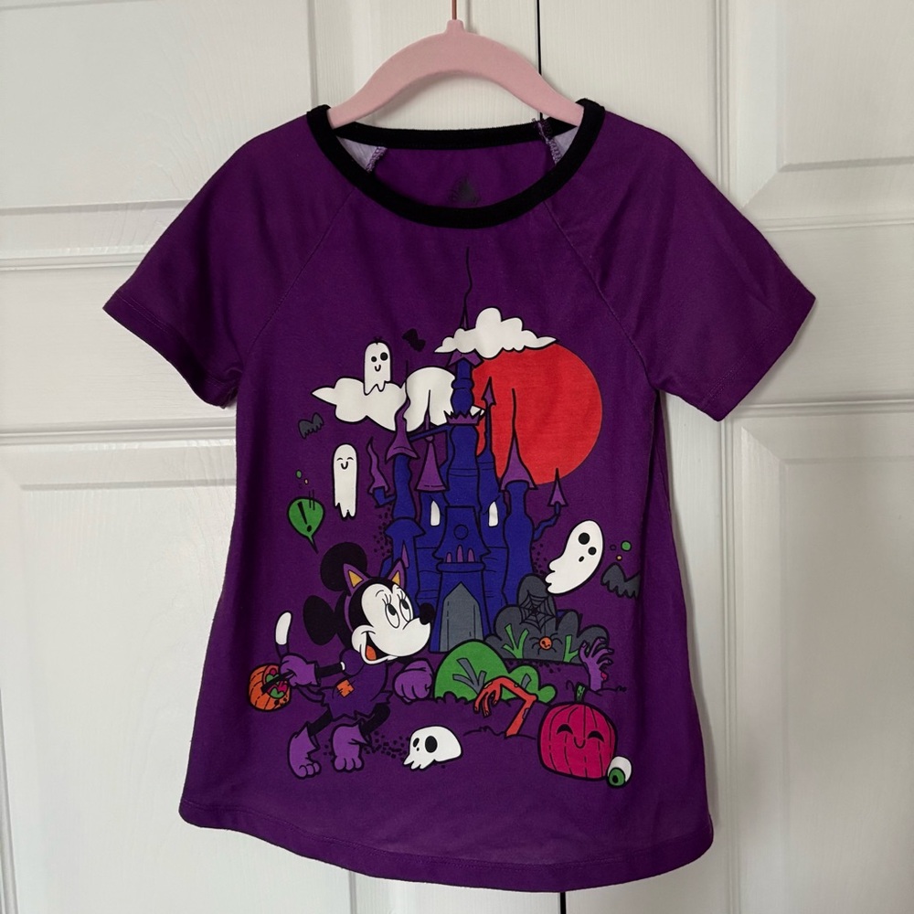 Minnie Mouse Halloween glow in the dark night shirt for girls